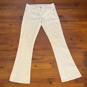 Citizens Of Humanity Cream Flare Jeans